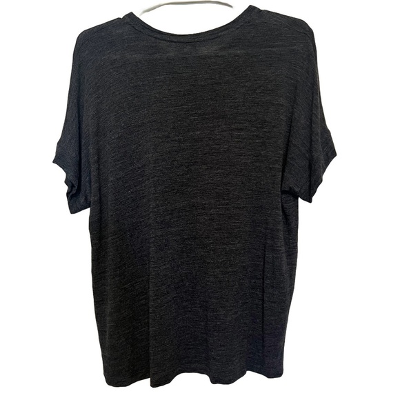 VINCE -Women’s Heathered Black Short Sleeve Tee Shirt Size M - Picture 6 of 11